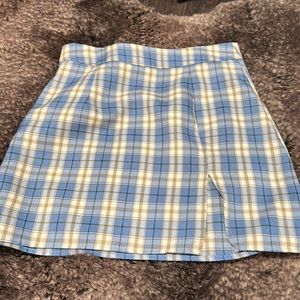 plaid skirt
